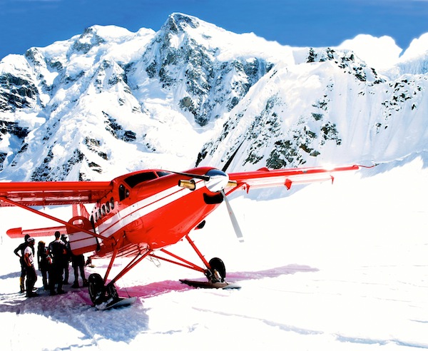 K2 Aviation on the Kahiltna glacier.