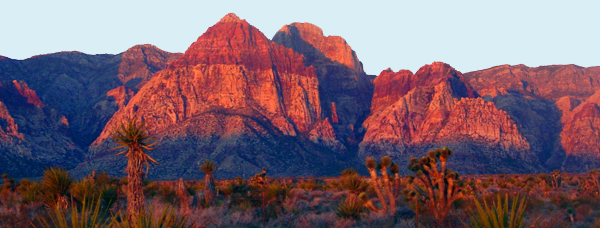 he peaks and formations of Red Rock Canyon just outside of Las Vegas.