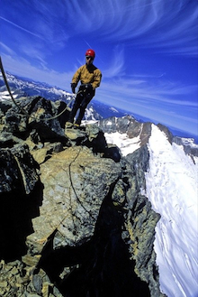 Phenomenal exposure on the Torment-Forbidden Traverse in the North Cascades.