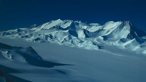 Vinson Massif on the approach to the Ellsworth Mountains.