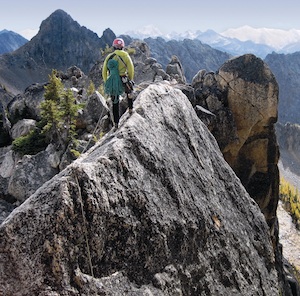 The South Arete of the South Early Winter Spire offers superb climbing and splendid views of the surrounding Cascades.