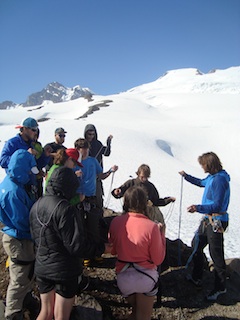 Mt. Baker provides an incredible classroom setting for learning alpine climbing skills